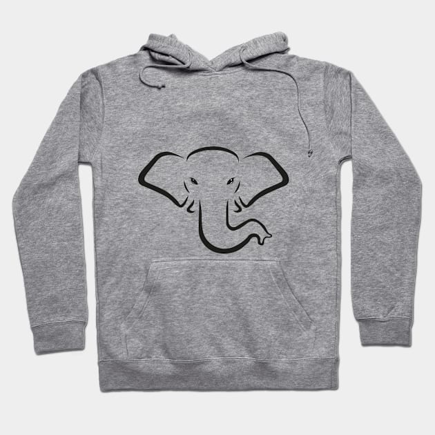 ELEPHANT HEAD Hoodie by beautiful pets world